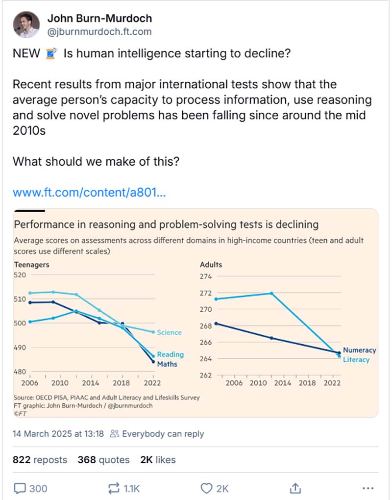 Bluesky journalist post