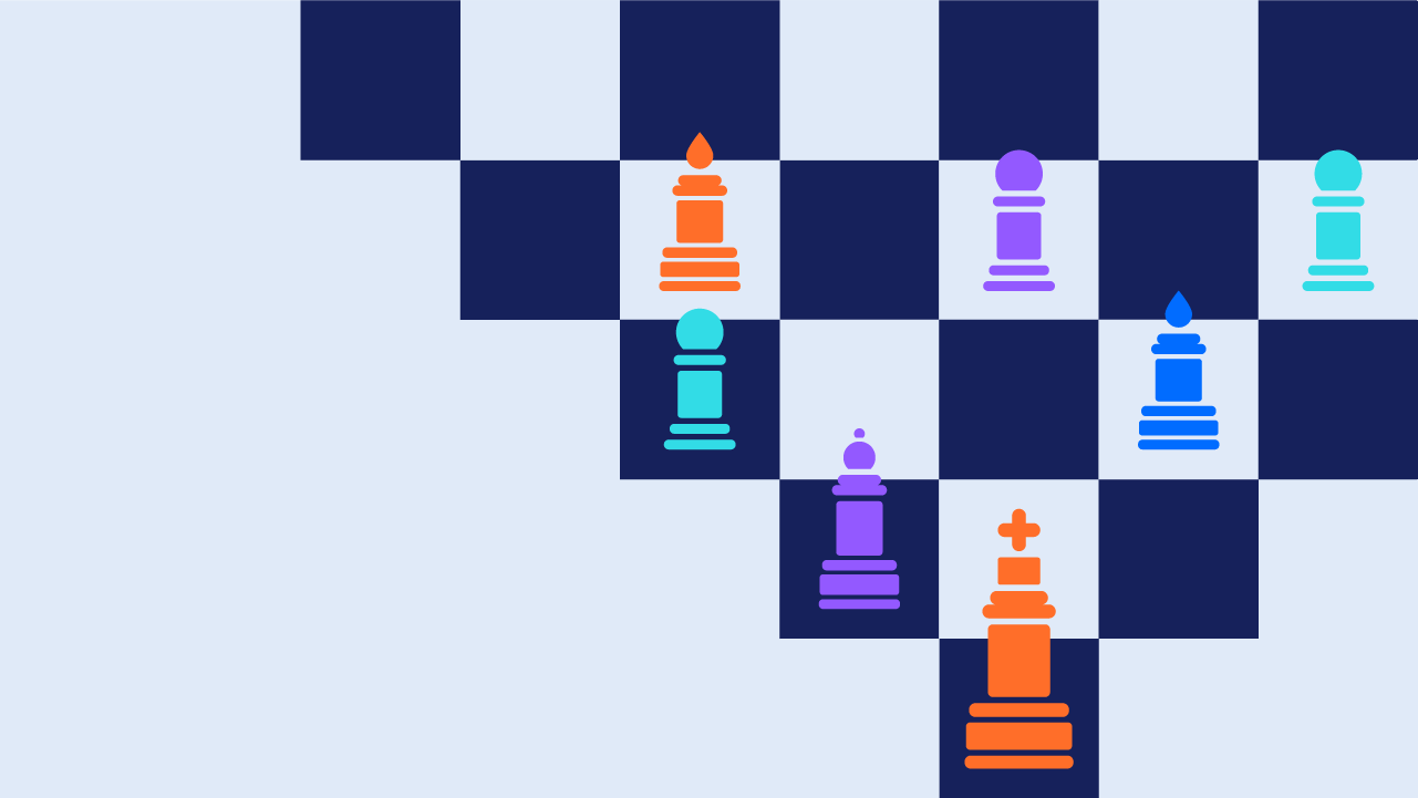 Graphic with chess pieces for 10 Strategic Moves to Amplify Your Press Release Content tip sheet