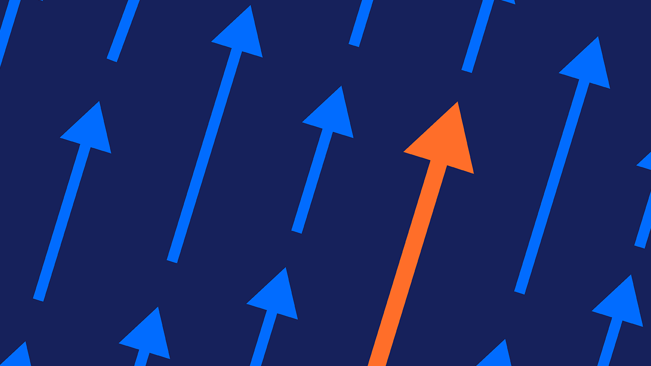 Multiple arrows pointing up